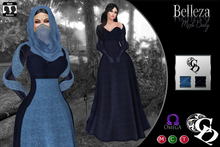 C&N Medieval dress Gadea blue belleza