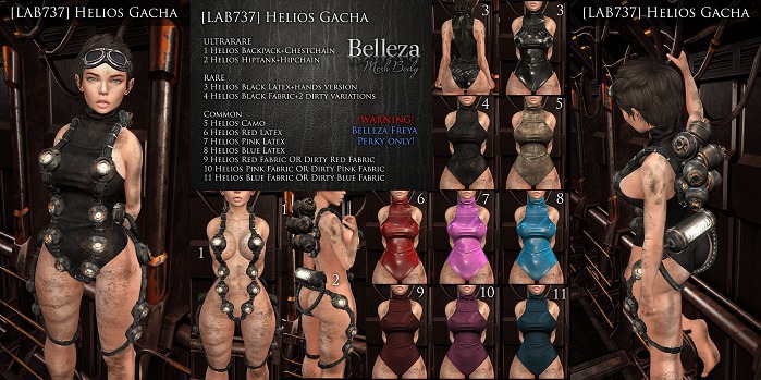 [LAB737] Helios-Skinsuit [blue latex]