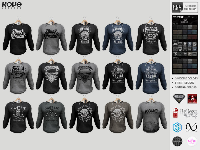 [KOVE] Zane Hoodie - Multi Color HUD