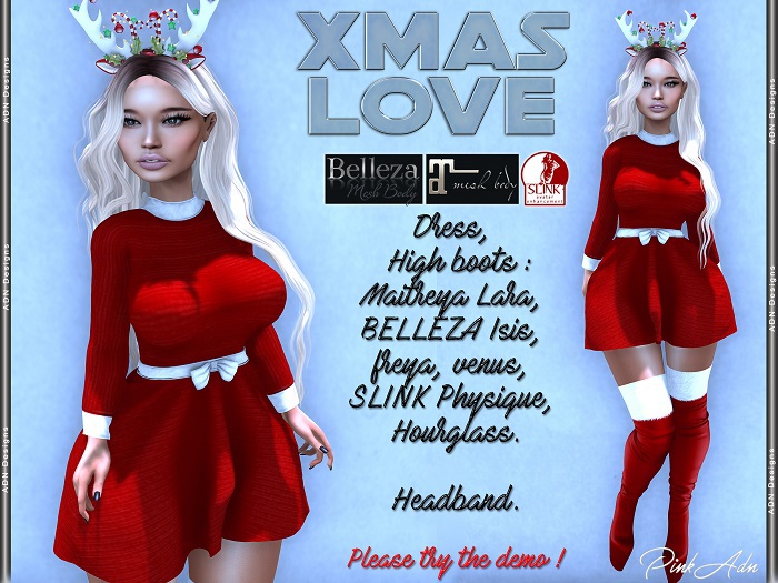 [AdN] demo Xmas Love (slink belleza maitreya)