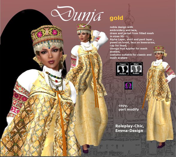 RP-Chic Dunja gold russian Lady