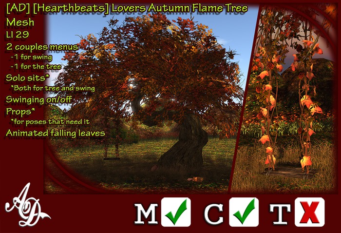 [AD] [Hearthbeats] Lovers Autumn Flame Tree BOXED