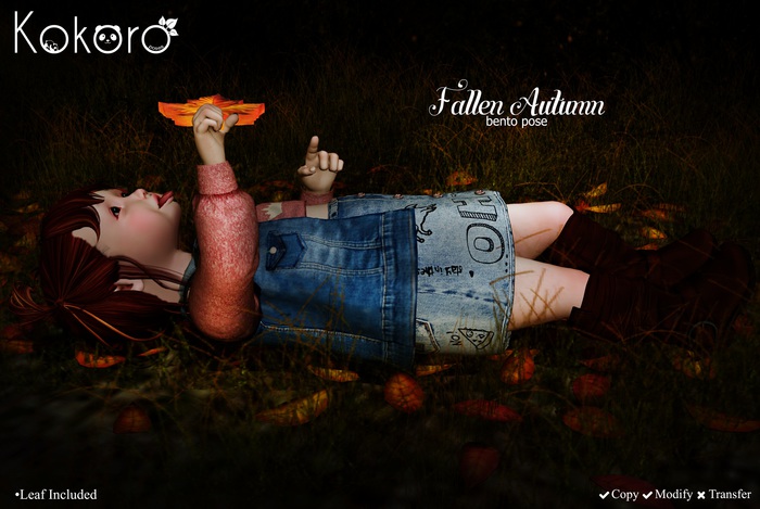 Kokoro Poses - Fallen Autumn (Bento Pose)