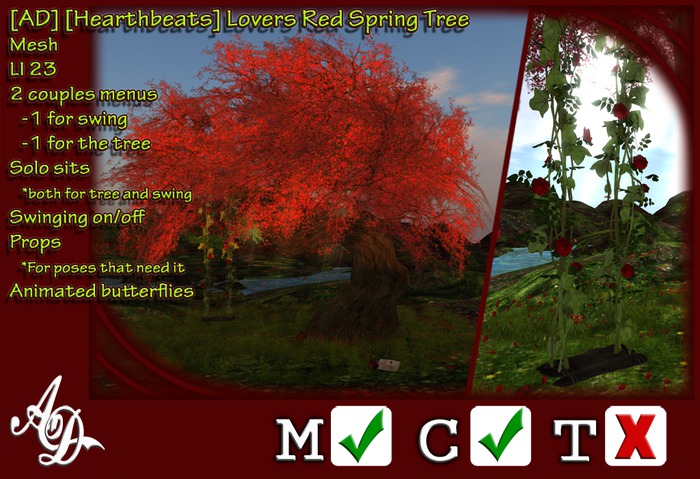 [AD] [Hearthbeats] Lovers Red Spring Tree BOXED