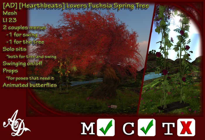 [AD] [Hearthbeats] Lovers Fuchsia Spring Tree