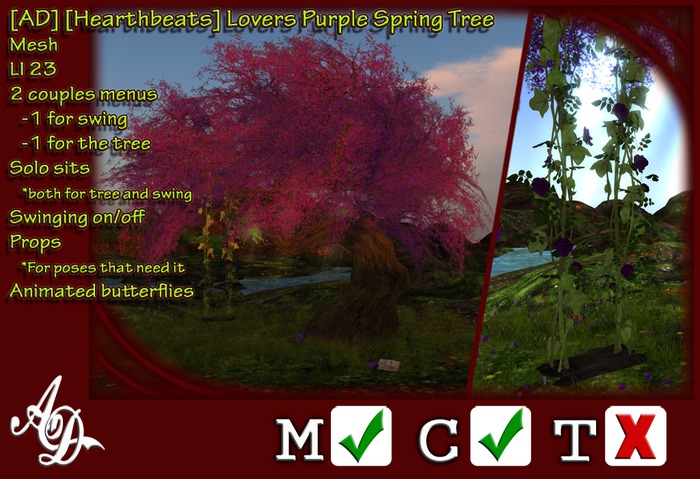 [AD] [Hearthbeats] Lovers Purple Spring Tree