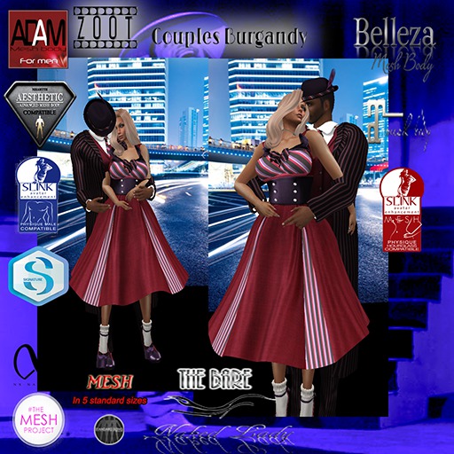 Zoot Couples Burgandy