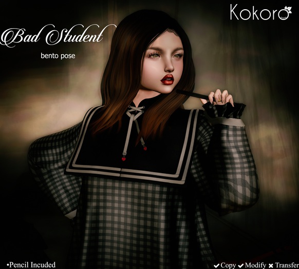 Kokoro Poses - Bad Student  (Bento Pose)