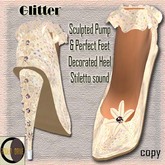 PUMPS & FEET GLITTER IRIDESCENT 