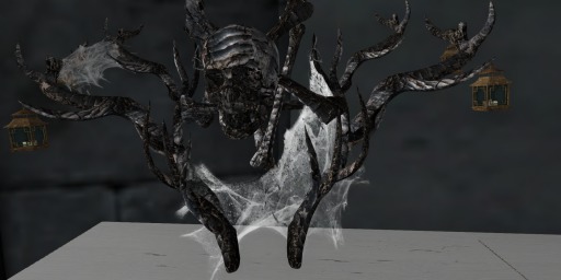 CHAPEAU ANTLERS HEADDRESS CHARRED