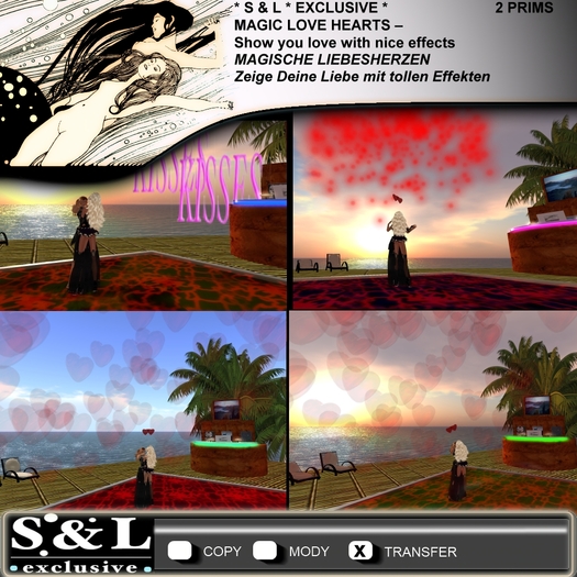 * S & L * EXCLUSIVE * MAGIC LOVE HEARTS BOX