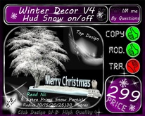 * Merry Christmas Deco * Hud Snow Button on/off * Extra Snow P.