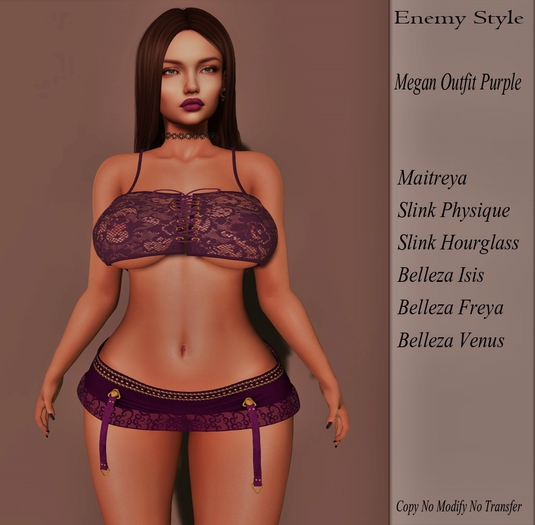 Enemy Style: Megan Outfit Purple