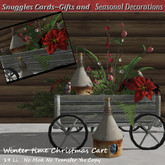 Winter time Christmas Cart By Snuggles Boxed
