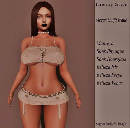 Enemy Style: Megan Outfit White