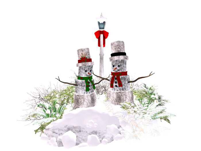 MSD - Christmas - Mr. & Mrs. Log Snowmen (26 LI) C/M