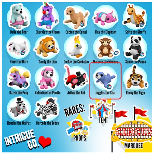 Intrigue Co. - Plushie Pals: Juggles the Seal