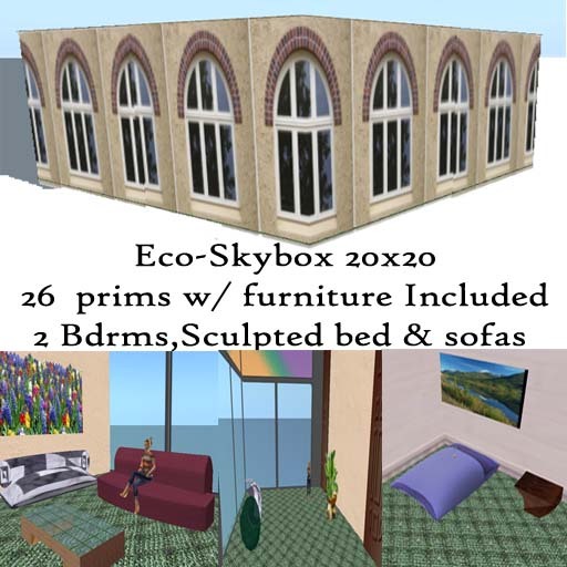 SKYBOX 20X20 26 PRIMS FURNITURE INCL 