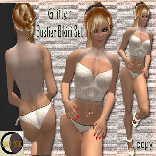 Bustier Glitter and bikini