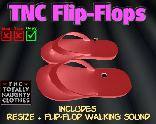 TNC Flip-Flops Satin Red