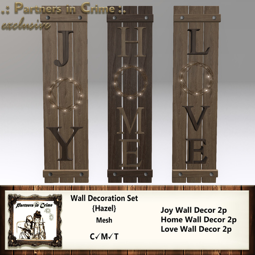 Wall Decoration Set {Hazel}