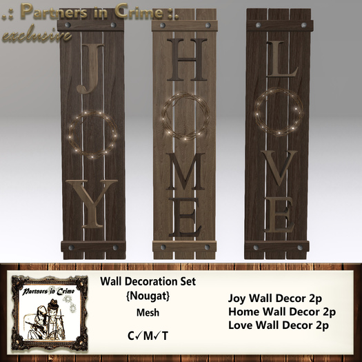 Wall Decoration Set {Nougat}