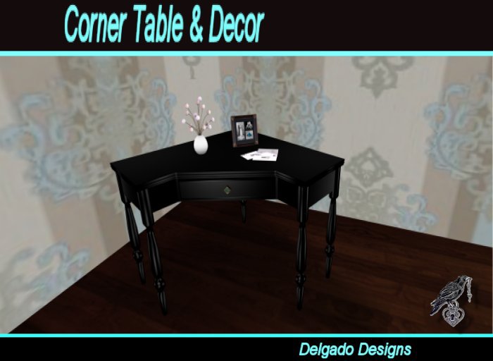 *RD-corner table & decor