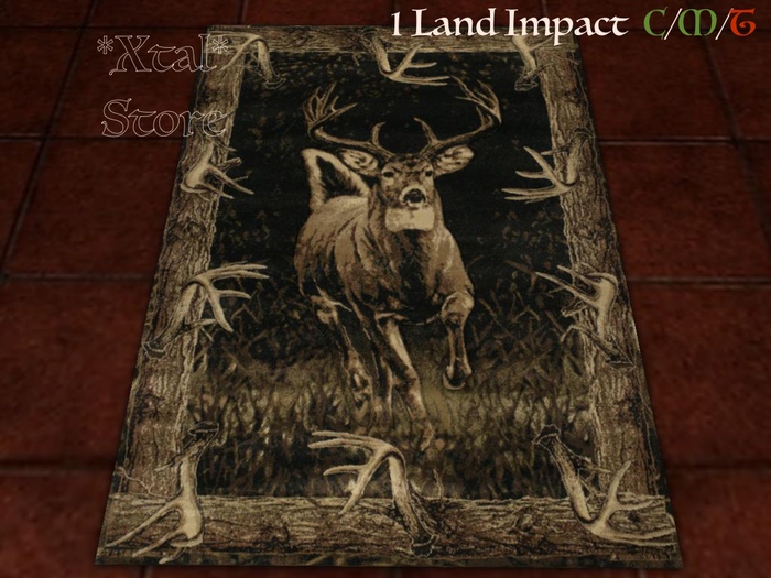 *Xtal* Wild Deer Rug