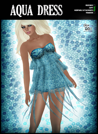.:A&M:. Aqua Dress