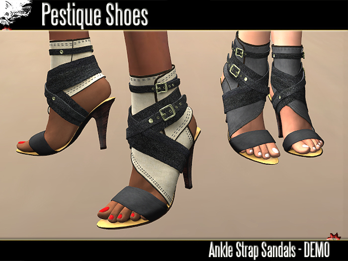Ankle Strap Sandal with Feet&Toes and Colourpicker HUD - DEMO.