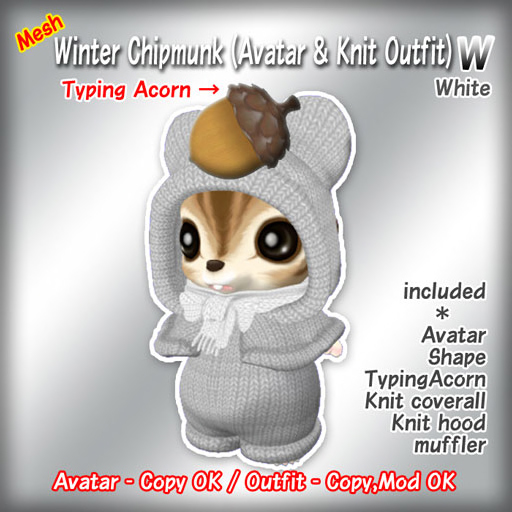 :Risusipo:Mesh_Winter_Chipmunk_Avatar and Knit Outfit_W_box_new