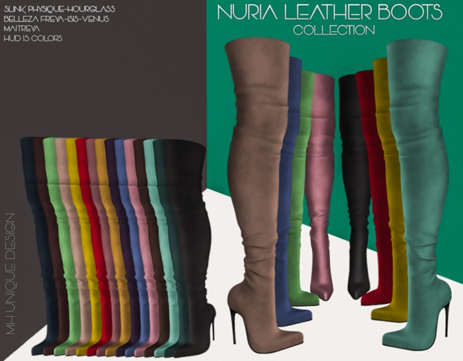MH-Nuria Leather Boots -Collection