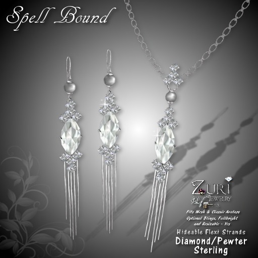 Zuri Rayna~SpellBound Set - Dia/Pewter/Sterling