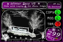 * Merry Christmas Deco * EXTRA Hud Snow Button on/off *