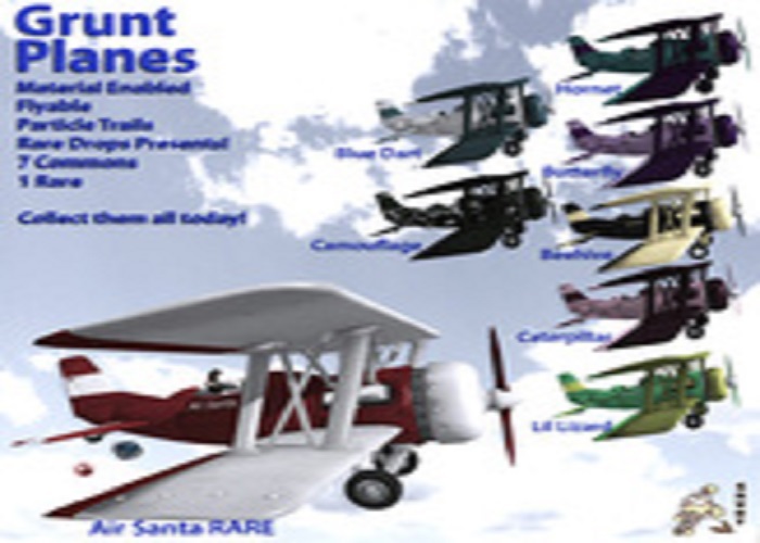 Second Life Marketplace - [Grunt] - LiL Lizard Plane V2