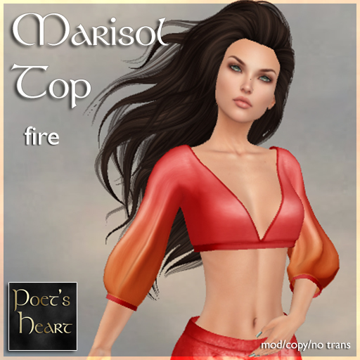 Poet's Heart - Marisol Top - Fire