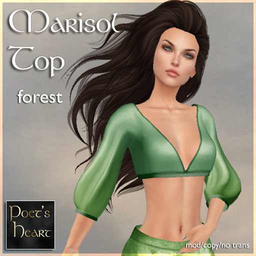 Poet's Heart - Marisol Top - Forest