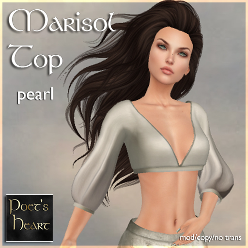 Poet's Heart - Marisol Top - Pearl