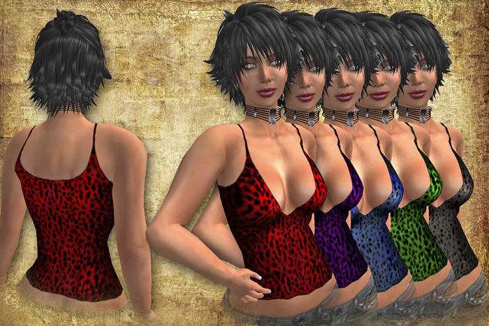 *Inspirations*  Lush Leopard Tanks