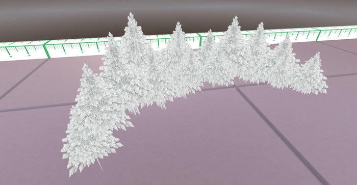 Snowy tree 01 Semicircle