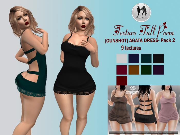 Texture [GUNSHOT] AGATA DRESS LACE Pack 2