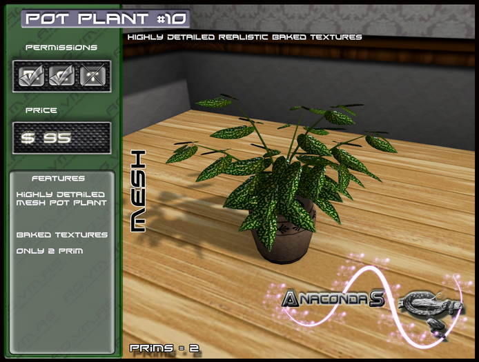 AnacondaS Pot plant 10