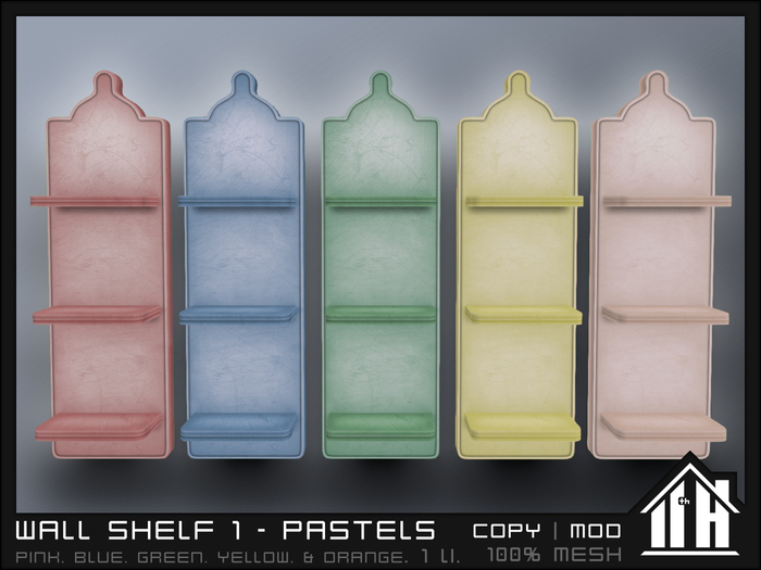 11th House - Wall Shelf 1 - Pastels