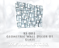 KS 002 Geometric Wall Decor 01 Glass ( Rezz )