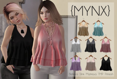 Second Life Marketplace - {MYNX} Ruffle Tank - Nude