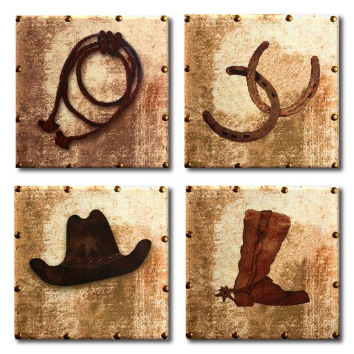 Wall Decor - Cowboy Quad