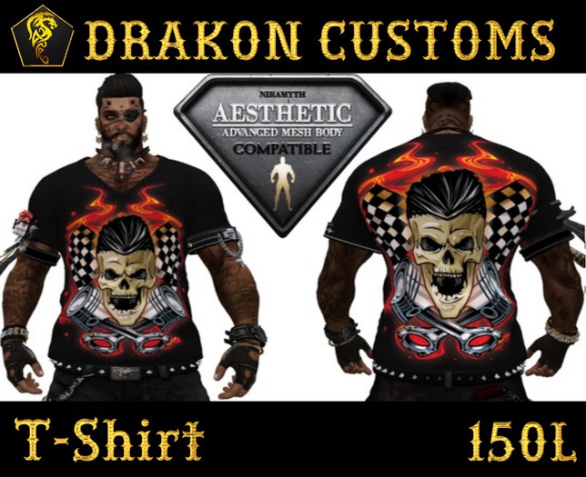 AESTHETIC T-Shirt  fire skull