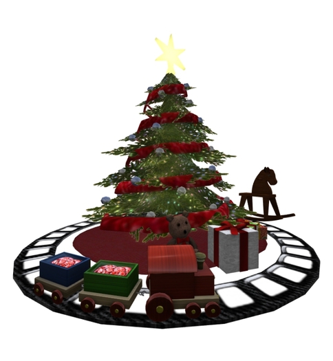 Mesh Christmas Tree with toys