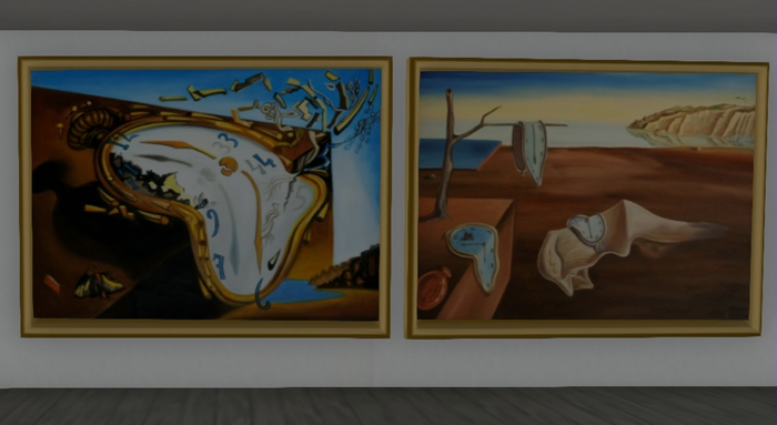 2 Salvatore Dali Picture with Gold Frame