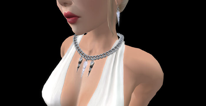 Quartz Crystal/Silver - Jewelry Set